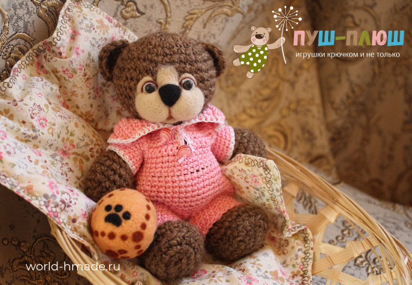 Мишка крючком. Из опыта вязания игрушек.