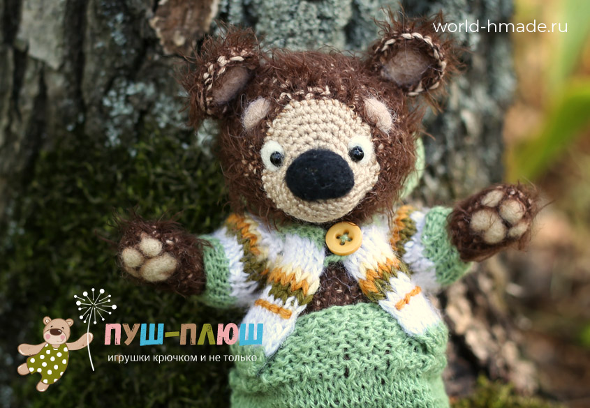 Мишка крючком. Из опыта вязания игрушек.